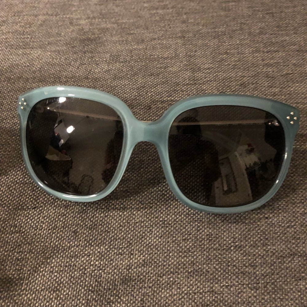 Light blue Chloe sunglasses with silver hardware
